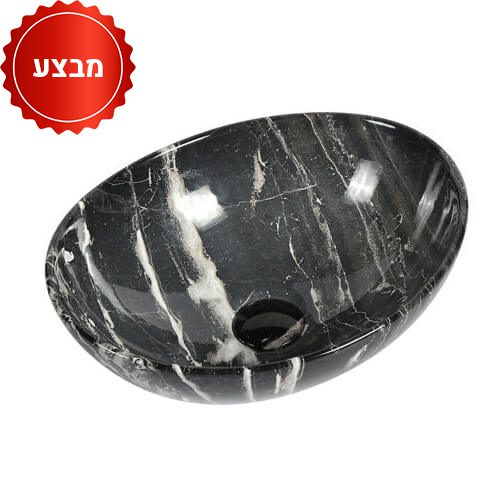 כיור מונח מראה שיש שחור 213