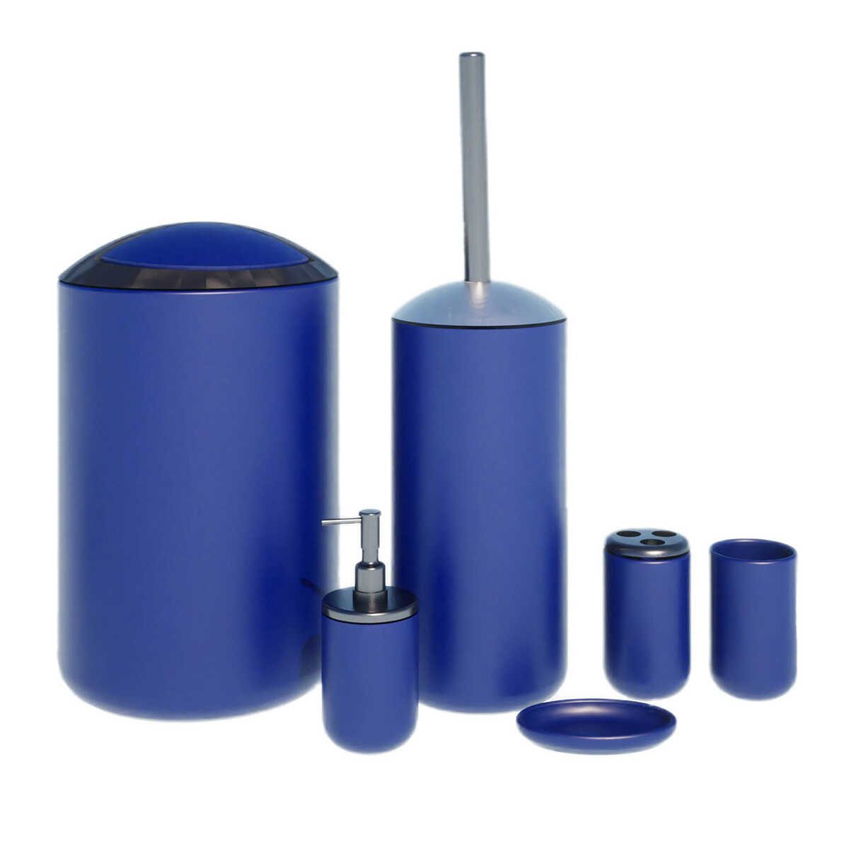 סט אביזרי אמבטיה 6 חלקים Kaya כחול<br><span style="color: rgb(255, 0, 0);"><strong> משלוח חינם עד 7 ימי עסקים<br> אספקה מיידית באיסוף עצמי<br /></strong></span>